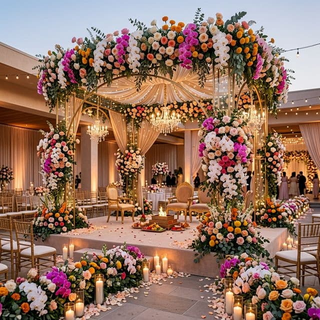 Floral mandap